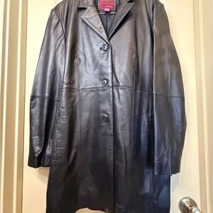 Merona Women's Black Leather Jacket